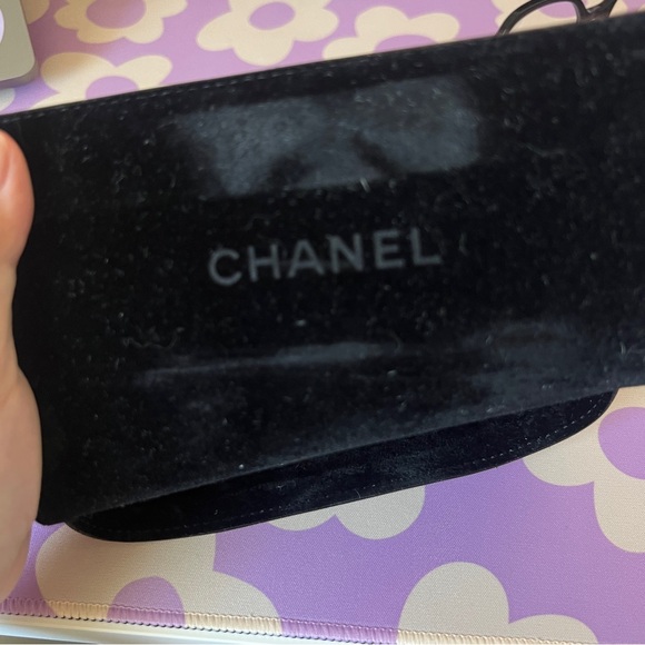 CHANEL Square Black Frame Logo Anti Reflection Eye Glasses - Picture 2 of 8